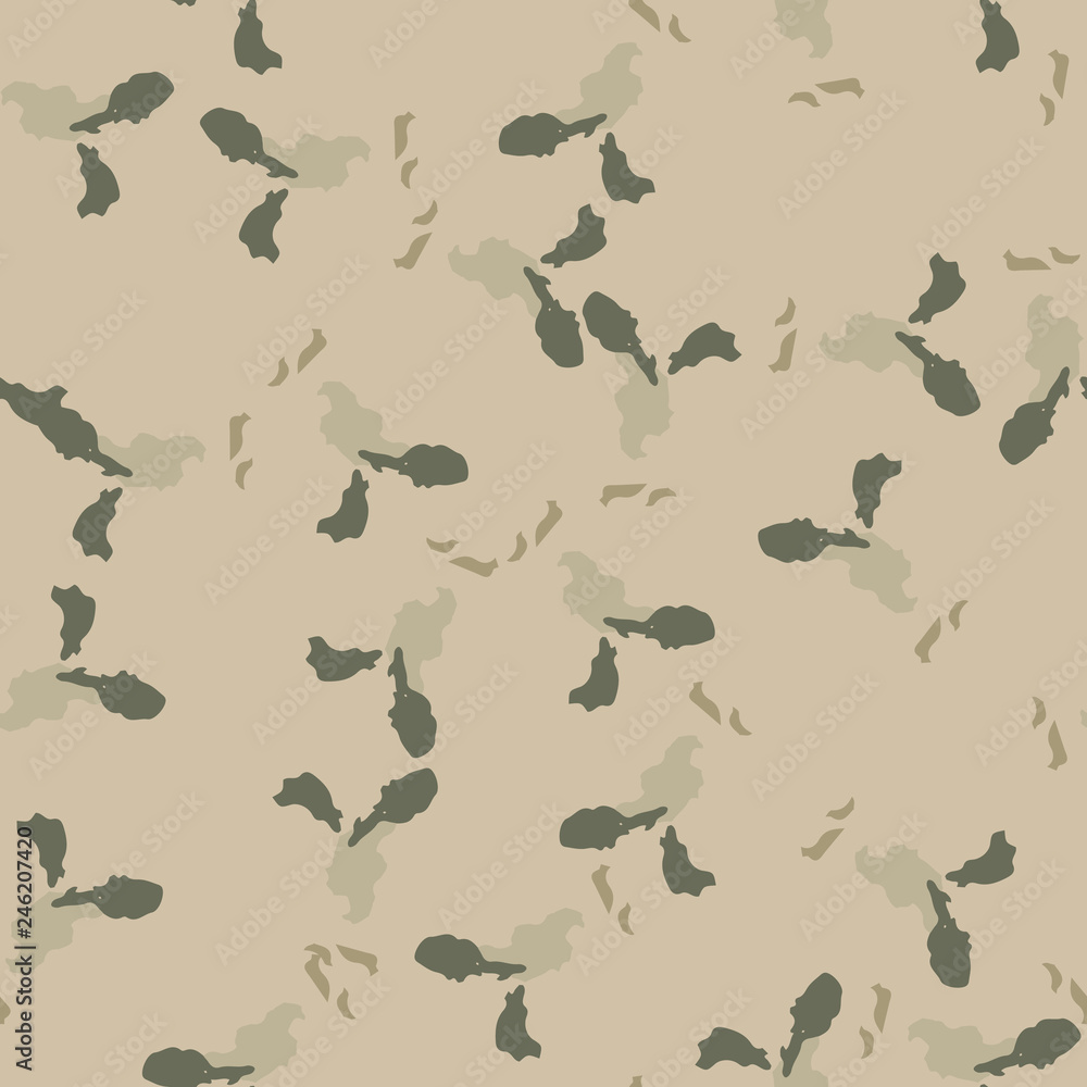Field camouflage of various shades of green and beige colors Field camouflage of various shades of green and beige colors