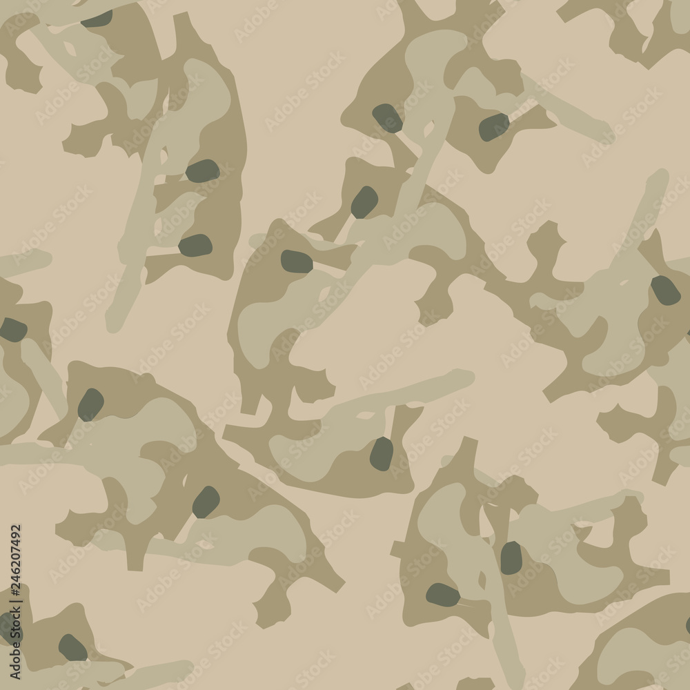 Field camouflage of various shades of green and beige colors Field camouflage of various shades of green and beige colors