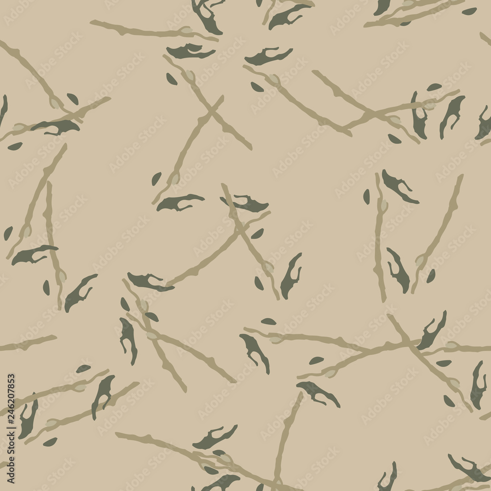 Field camouflage of various shades of green and beige colors Field camouflage of various shades of green and beige colors