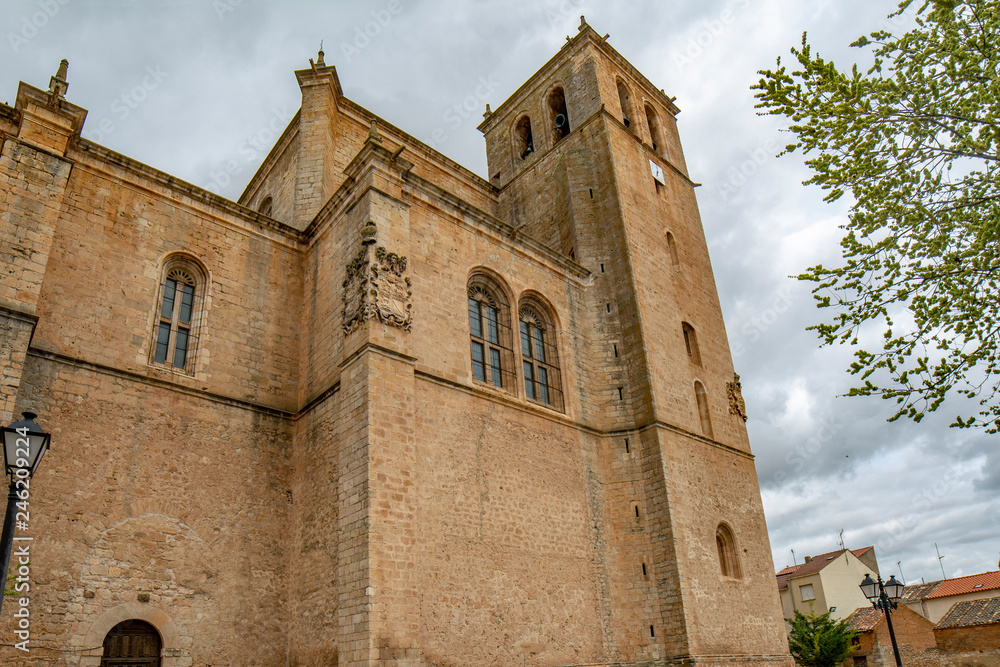 Ex-collegiate church of Santa Ana in Peñaranda de Duero in the province of Burgos, Spain