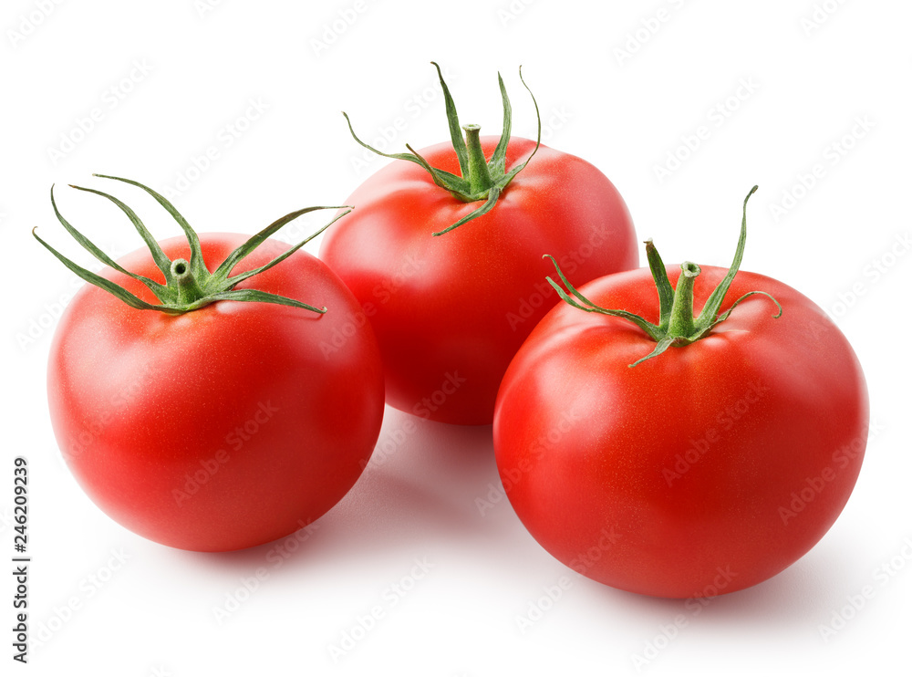 Tomatoes isolated on white background Tomatoes isolated on white background