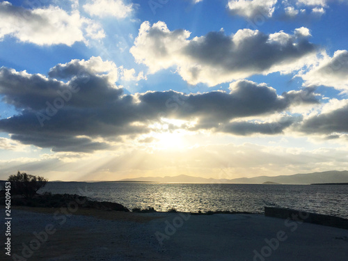 Sunset in Paros  Greece