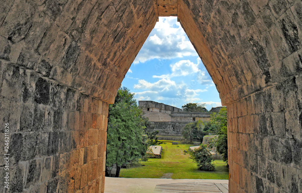 Uxmal - ancient Maya city of the classical period in present-day Mexico. 
