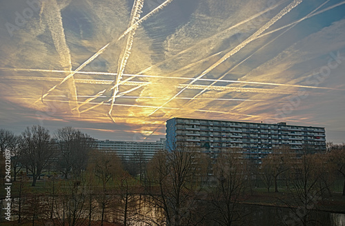 Photography Chessboard sky over the Bijlmer