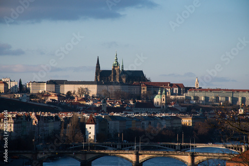prague cityscape from southern part