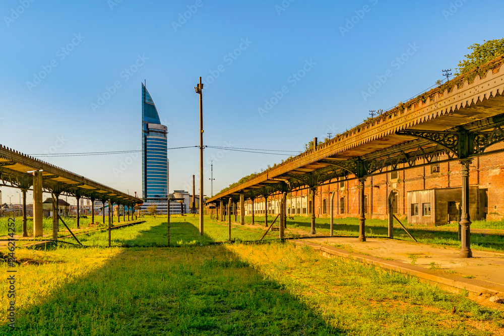 Obraz premium Old Train Station, Montevideo, Uruguay