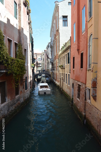 Canale Di Canaregio In Castelo In Venice. Travel, holidays, architecture. March 28, 2015. Venice, Veneto region, Italy.