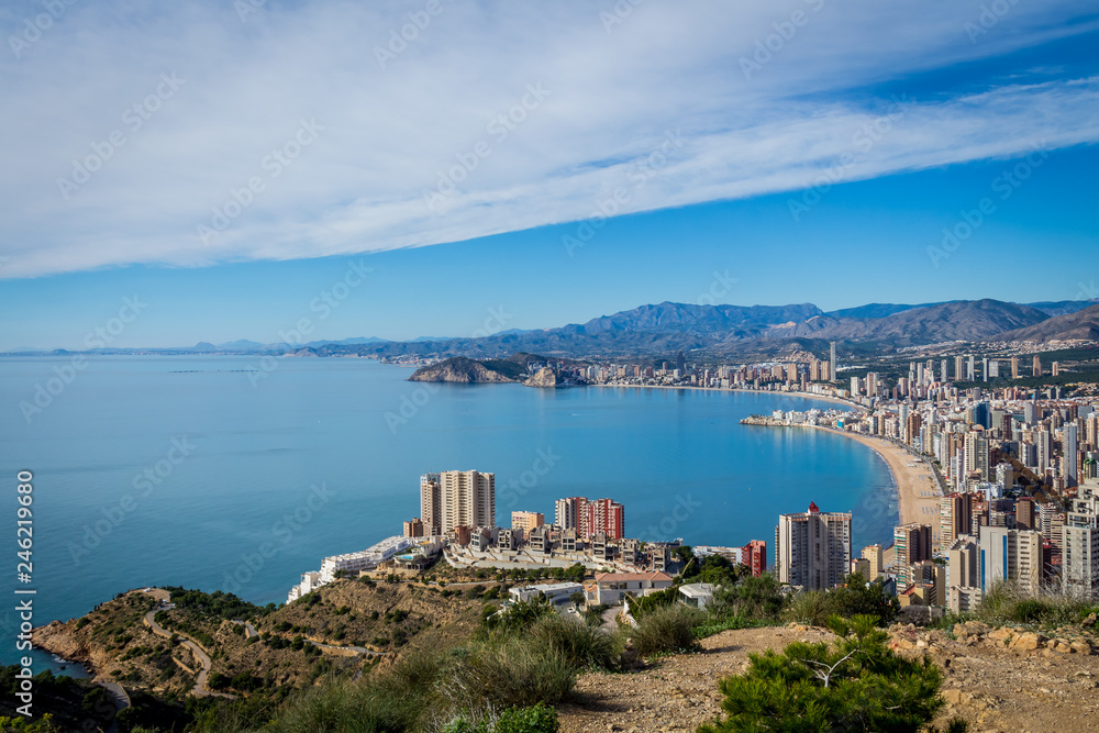 Alicante, Spain; November 24, 2018: Views of Benidorm