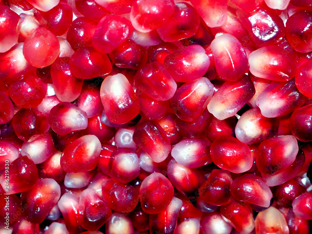 grains of ripe and juicy pomegranate grains of ripe and juicy pomegranate
