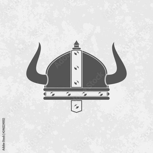 Icon of viking helmet with horns