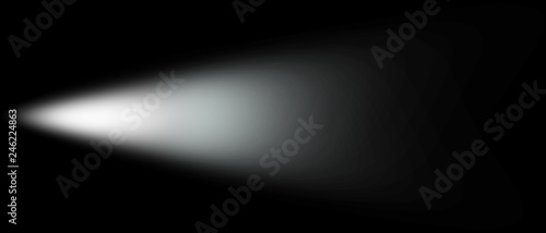 Light Effect Spotlight. Spotlight Black and White Lighting. Light Effects. Isolated on black background. 3d illustration
