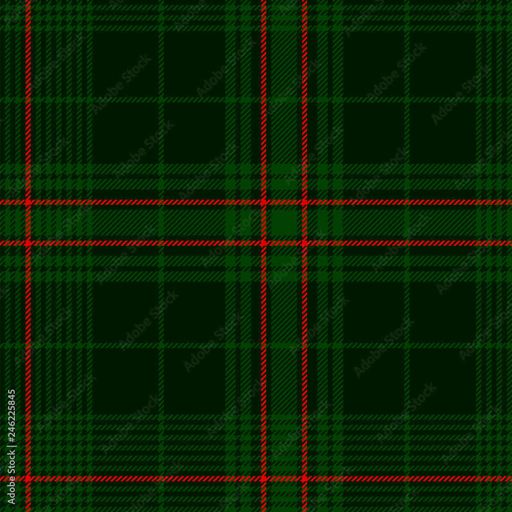 Dark green tartan plaid pattern