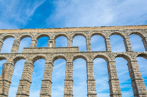 Detail of aqueduct at Segovia, Spain