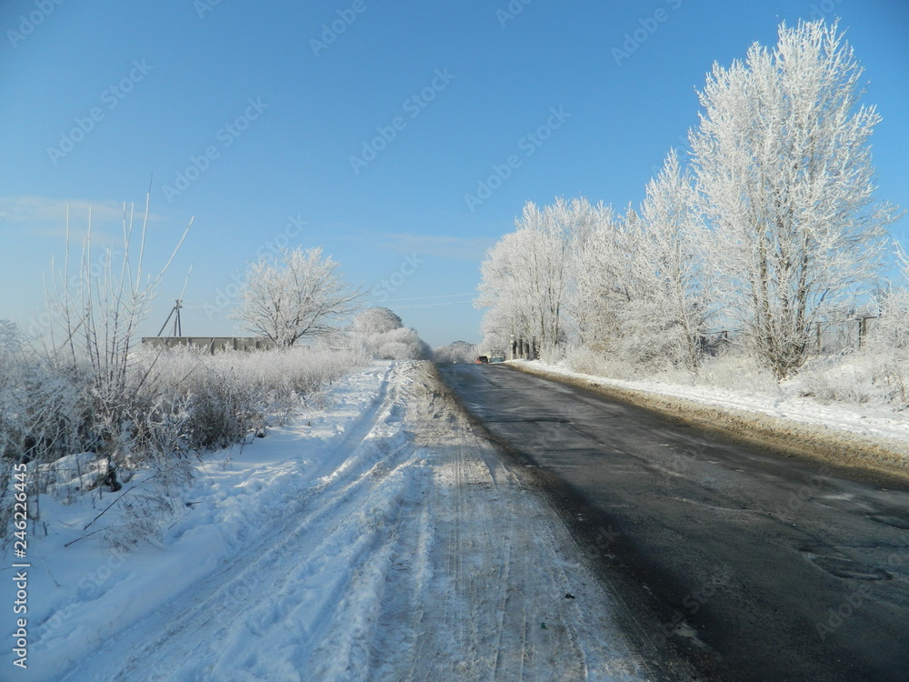 road in winter