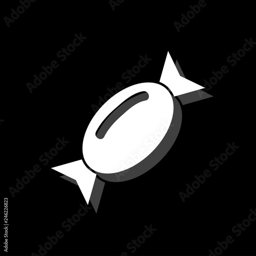 Candy icon flat