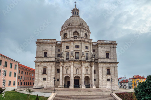Obraz na płótnie View of The National Pantheon or Church of Santa Engracia, Portugal w salonie