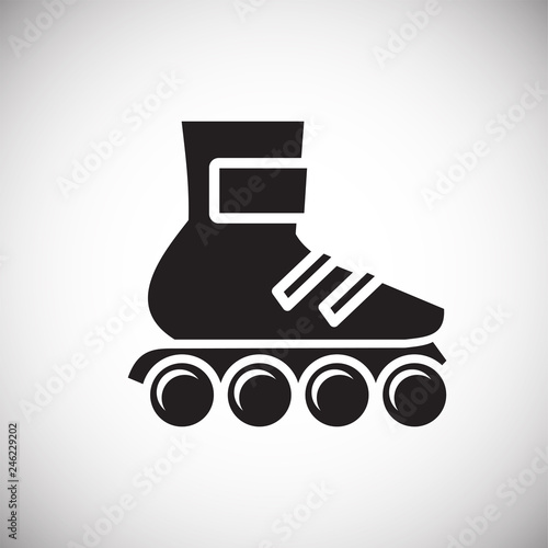 Skate icon on white background for graphic and web design, Modern simple vector sign. Internet concept. Trendy symbol for website design web button or mobile app