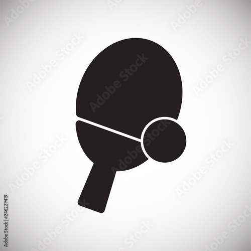 Table tennis icon on white background for graphic and web design, Modern simple vector sign. Internet concept. Trendy symbol for website design web button or mobile app