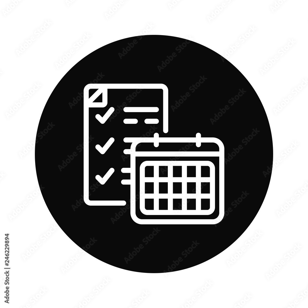 Schedule vector icon Schedule vector icon
