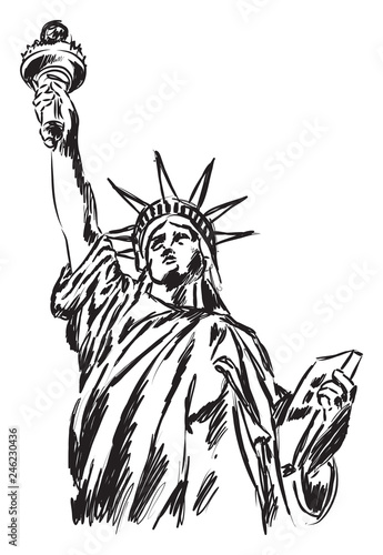 statue of liberty illustration