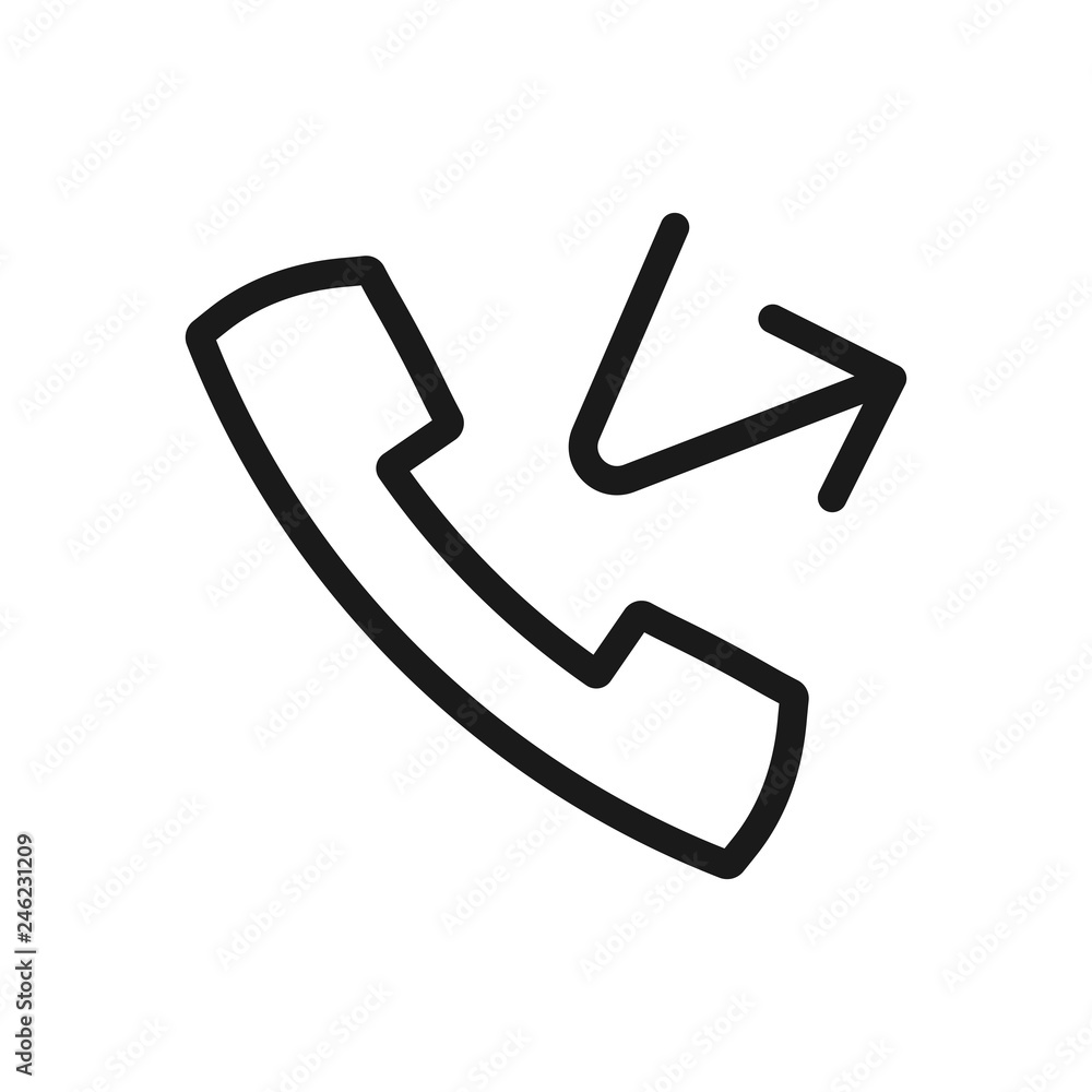 call forwarding. minimal thin line web icon. simple vector illustration outline. concept for infographic, website or app call forwarding. minimal thin line web icon. simple vector illustration outline. concept for infographic, website or app