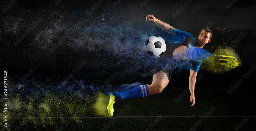 Fototapeta premium Football player in action