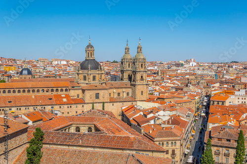 Aerial view of church of holy spirit at Salamanca, Spain photo