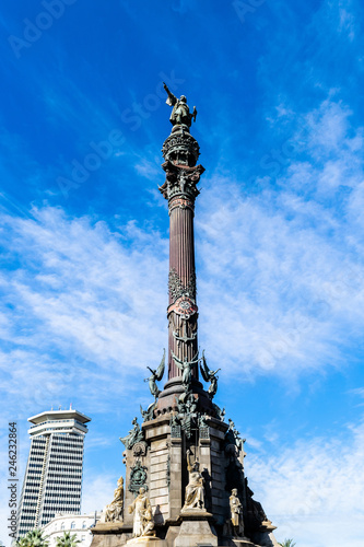The Columbus Monument  Mirador a Colom  sculpted by Rafael Atche as a monument to Sir Christopher Columbus in 1888.