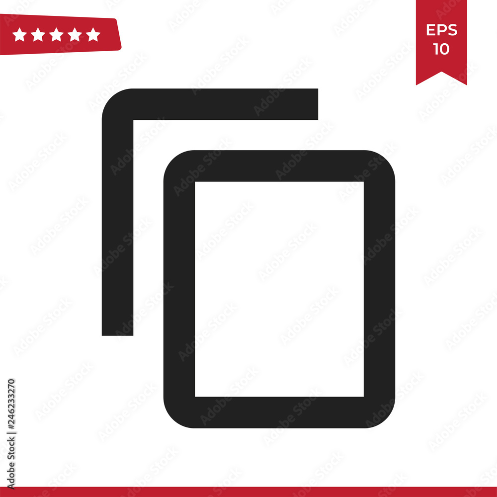 Copy content icon vector Copy content icon vector
