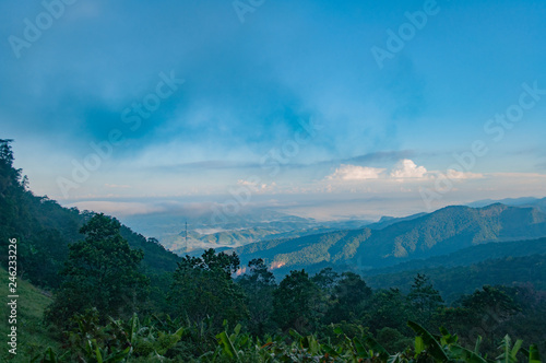 Auf den Bergen in Thailand Asien