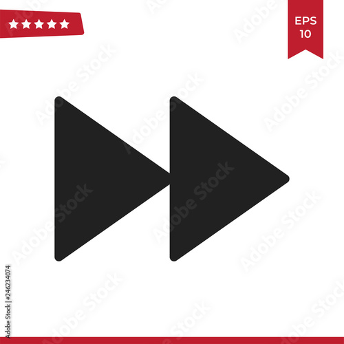 Fast Forward icon vector