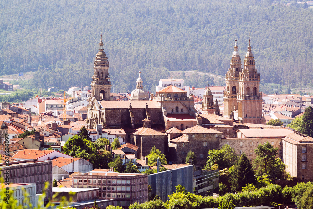 Fototapeta premium Santiago de Compostela in Galicia, Spain