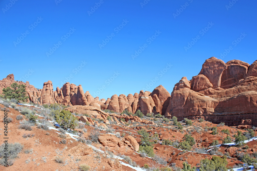 Fototapeta premium Arches National Park in winter