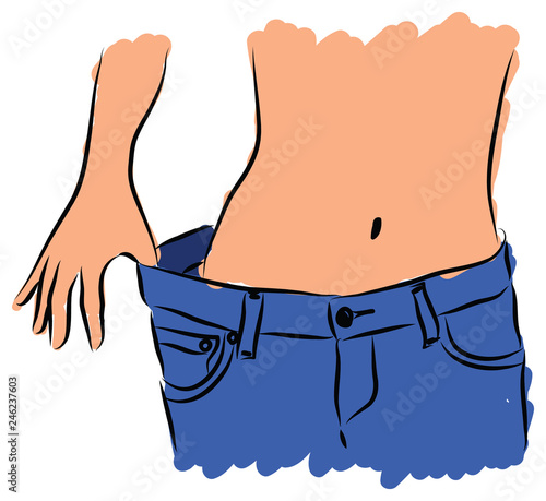  slim belly illustration