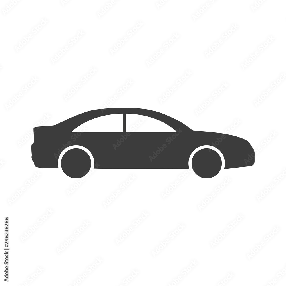 Car. monochrome icon. . Automobile car vector illustration on white isolated background. Auto business concept. Car. monochrome icon. . Automobile car vector illustration on white isolated background. Auto business concept.
