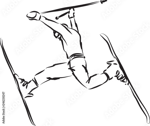 ski jump illustration