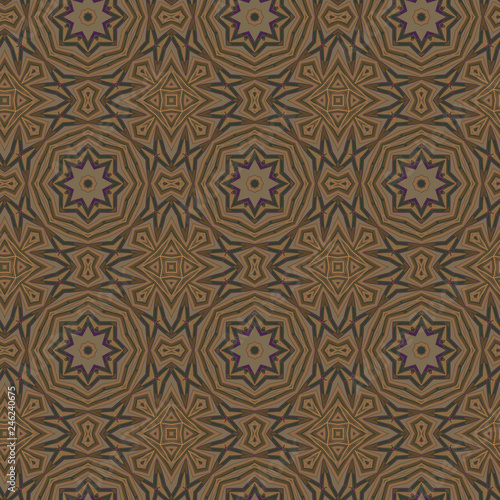 Seamless color pattern from a variety of geometric shapes.