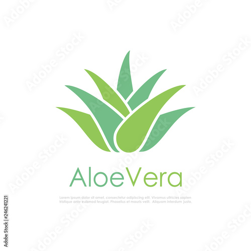 Aloe vera vector logo