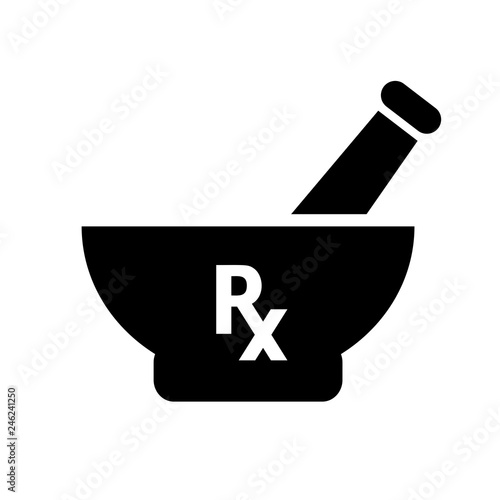 Drug preparation pharmacy icon