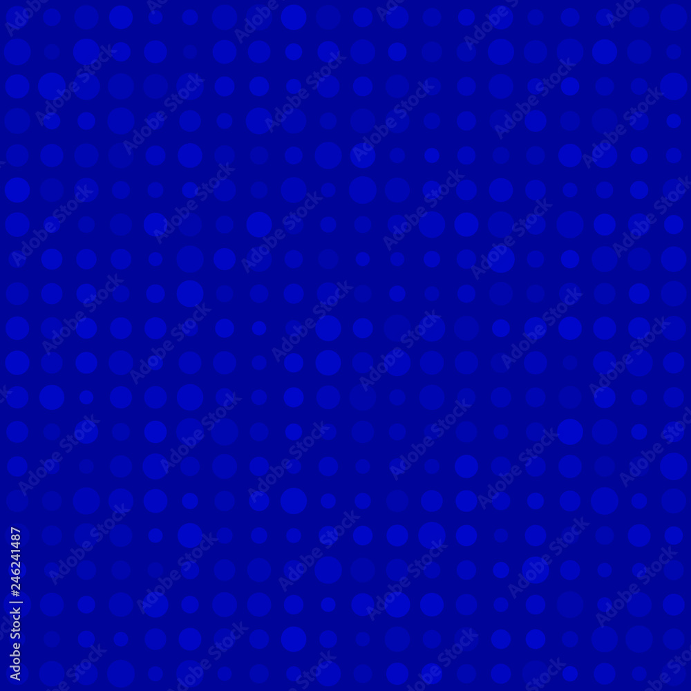 Abstract seamless pattern of small circles or pixels in various sizes in blue colors Abstract seamless pattern of small circles or pixels in various sizes in blue colors