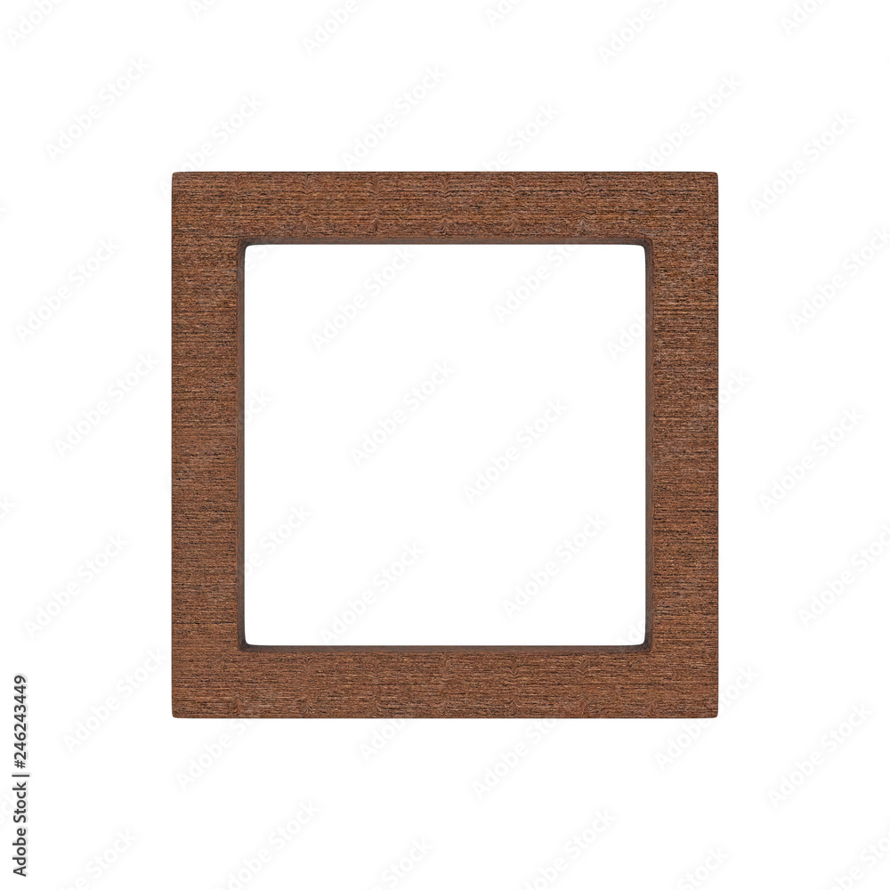 Fototapeta premium 3d rendering of wooden frame