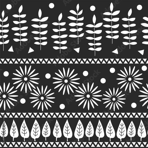 Vector seamless pattern. Greeting card backdrop design. Hand drawn background