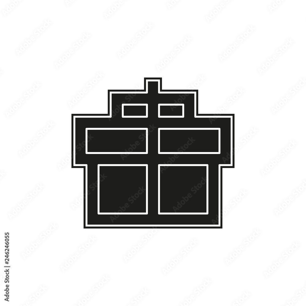 gift box icon - vector present icon - holiday celebration symbol gift box icon - vector present icon - holiday celebration symbol