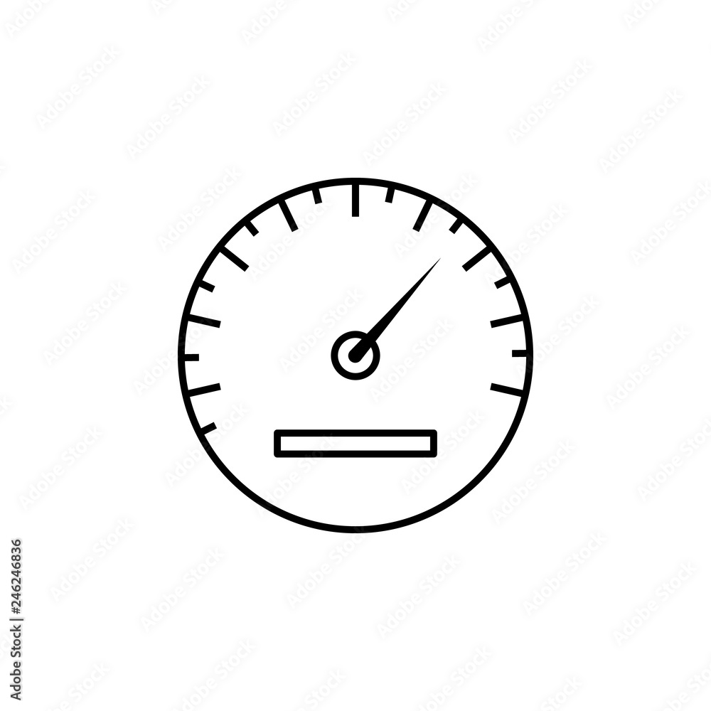 speedometer outline icon. Can be used for web, logo, mobile app, UI, UX speedometer outline icon. Can be used for web, logo, mobile app, UI, UX