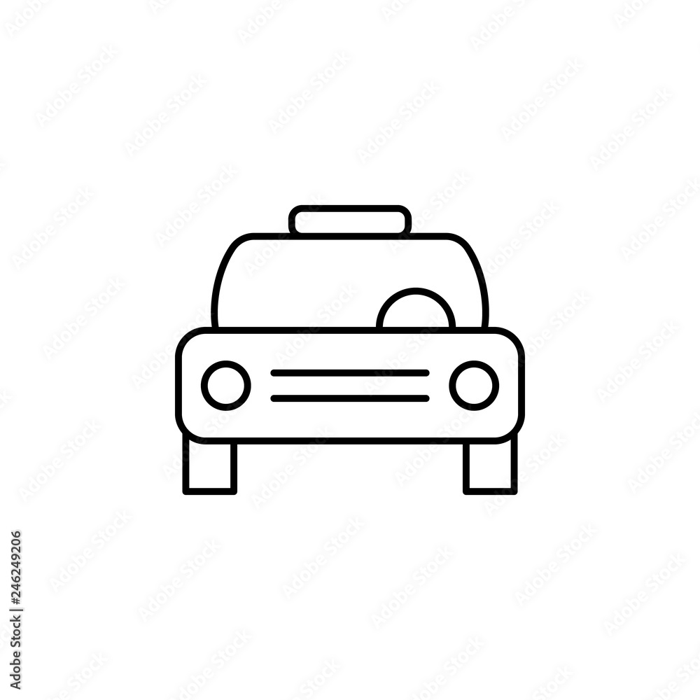car, taxi outline icon. Can be used for web, logo, mobile app, UI, UX