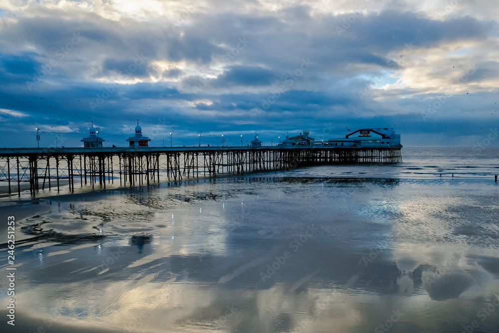 dramatic  evening in Blackpool