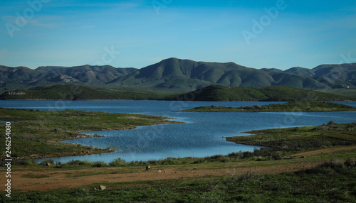 Lake Mathews Reservoir and Ecological Reserve in Riverside County, California