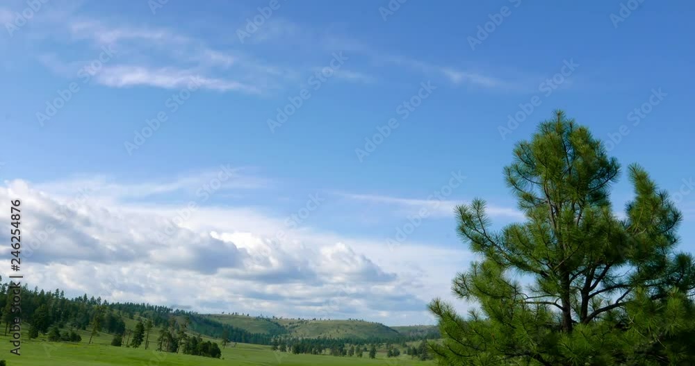 Timelapse of summer landscape with clouds in New Mexico Timelapse of summer landscape with clouds in New Mexico