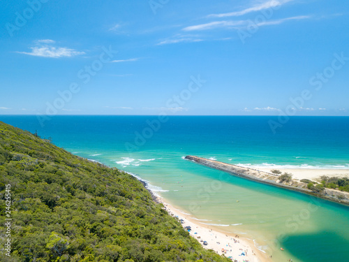 Tallebudgera Creek on a sunny day with blue water on the Gold Coast in Queensland, Australia © Darren