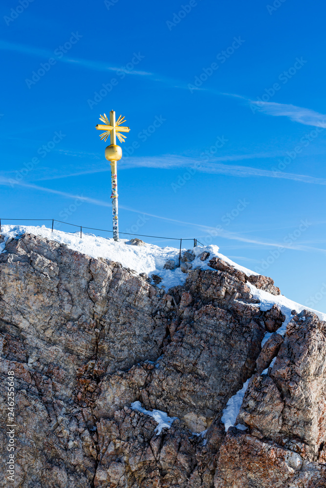Fototapeta premium Zugspitze summit cross
